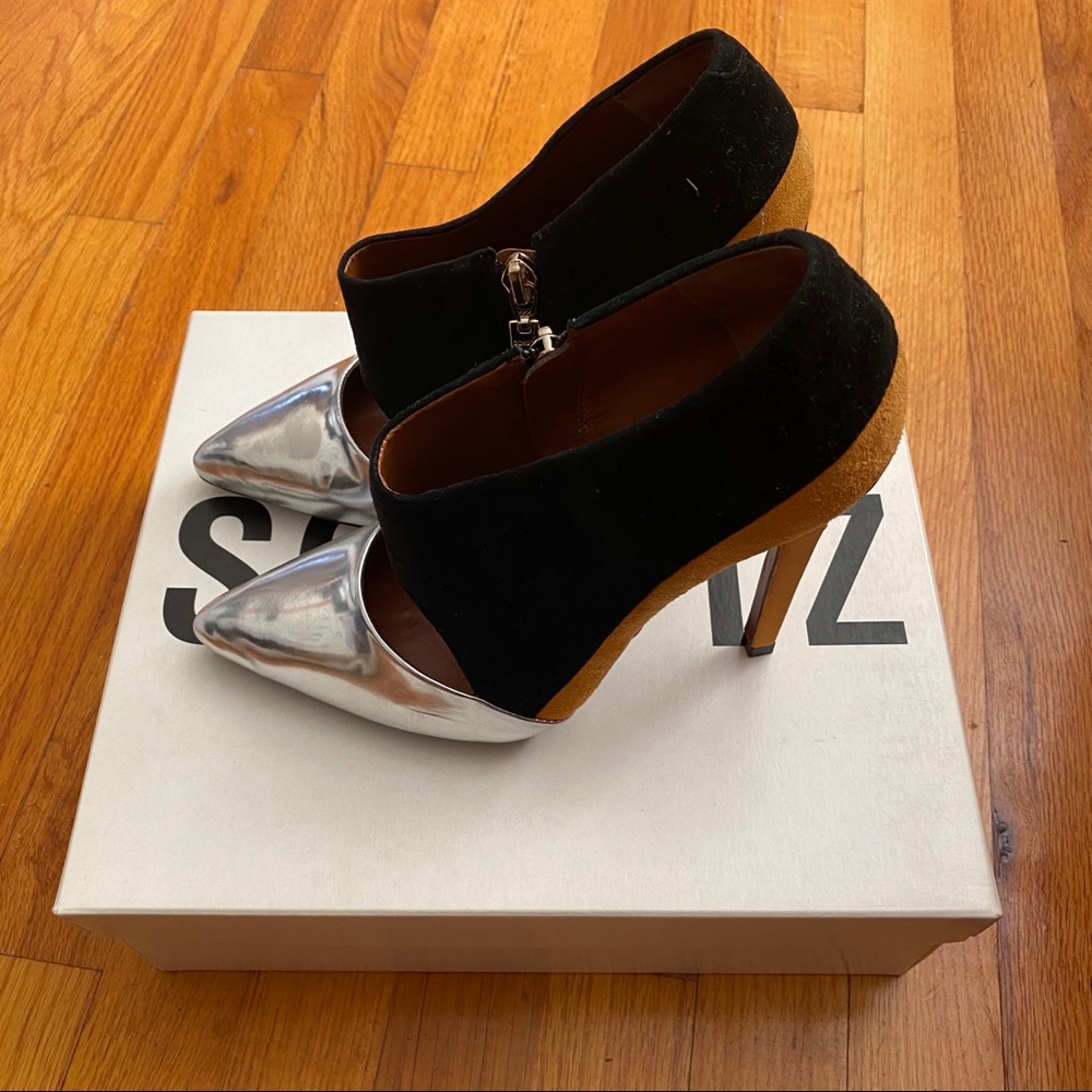 Schutz Ankle Bootie Color Block Size 8 - image 1